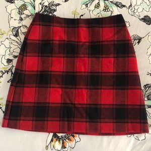 Uniqlo Wool blend Plaid Mini Skirt
